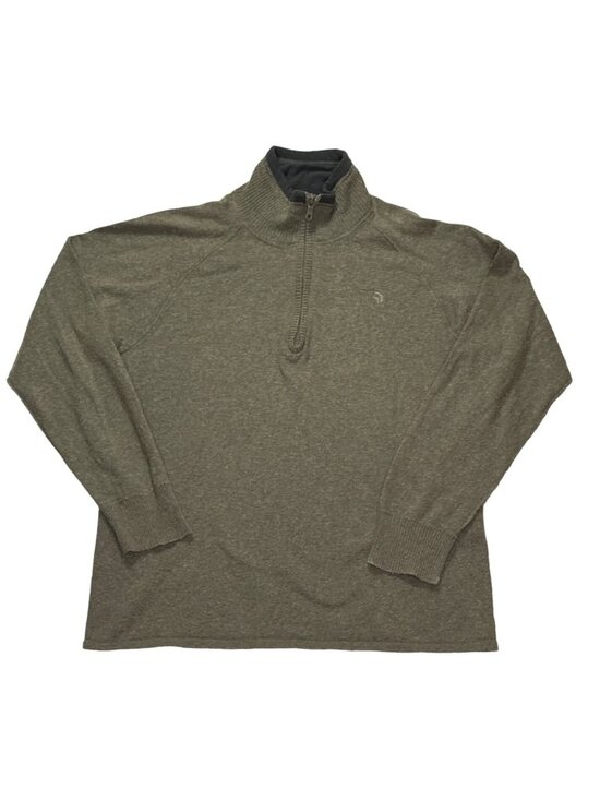 The North Face Other - The North Face Mens M Wool Blend Pullover Sweater Quarter Snap Gray Outdoor